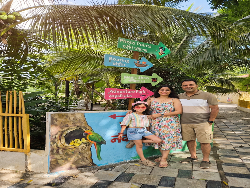 Kids and adults enjoying adventure, waterpark, and farm activities at Agatya, the Best Agro Resort in Shirdi