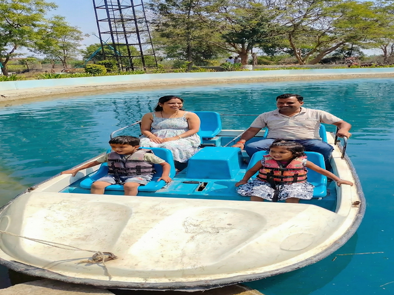 Families enjoying nature and adventure activities at Agatya, the Best Agro Resort in Shirdi